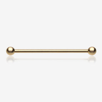 Pure24K Implant Grade Titanium Internally Threaded Basic Industrial Barbell